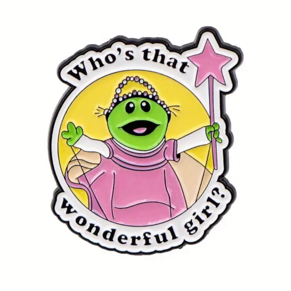 Whos That Wonderful Girl Meme Enamel Pin